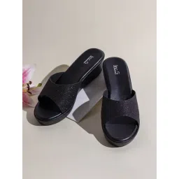 Inc.5 Women's Black Casual Wedges-picture-12