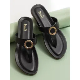 Inc.5 Women's Black Thong Sandals-image-11