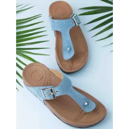 Inc.5 Women's Blue T-Strap Sandals-picture-40