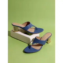 Inc.5 Women's Blue T-Strap Sandals-picture-46