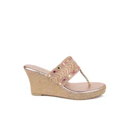 Inc.5 Women's Blush Pink T-Strap Wedges-picture-15