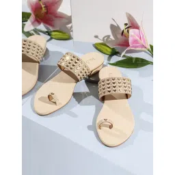 Inc.5 Women's Cream Toe Ring Sandals-picture-14