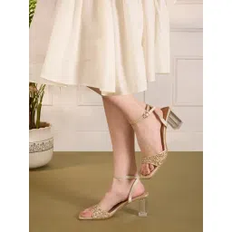 Inc.5 Women's Gold Ankle Strap Sandals-picture-34