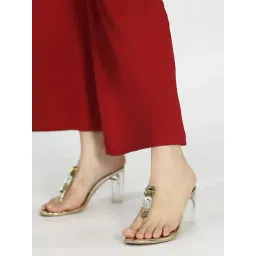 Inc.5 Women's Gold T-Strap Sandals-picture-16