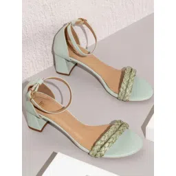 Inc.5 Women's Green Ankle Strap Sandals-picture-42