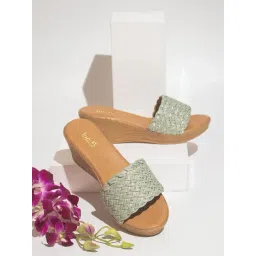 Inc.5 Women's Green Casual Wedges-picture-10