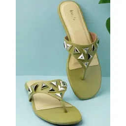 Inc.5 Women's Green Thong Sandals-picture-37