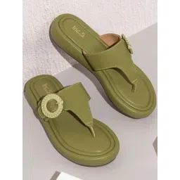 Inc.5 Women's Green Thong Wedges-picture-50