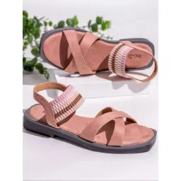 Inc.5 Women's Peach Cross Strap Sandals-picture-28