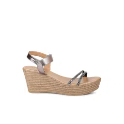 Inc.5 Women's Pewter Ankle Strap Wedges-picture-41