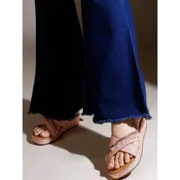 Inc.5 Women's Pink Cross Strap Wedges-picture-42