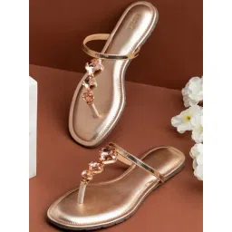 Inc.5 Women's Rose Gold T-Strap Sandals-picture-46