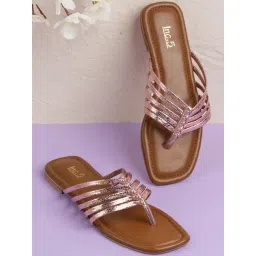 Inc.5 Women's Rose Gold Thong Sandals-picture-32