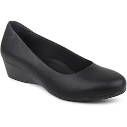 inc.5 Womens Women Black Solid Wedge Pumps Pump-picture-50
