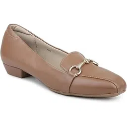 inc.5 Womens Women Chikoo Solid Block Pumps Pump-picture-29