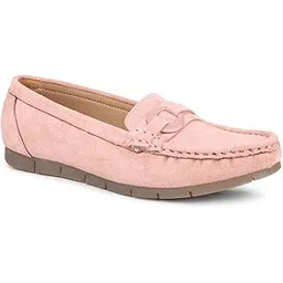 inc.5 Womens Women Peach Solid Loafers Loafer Flat-picture-14