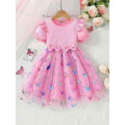 INCLUD Animal Print Puff Sleeve Fit & Flare Dress-picture-24