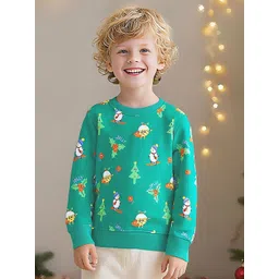 INCLUD Boys Allover Christmas Theme Printed Pullover Sweatshirt-picture-46