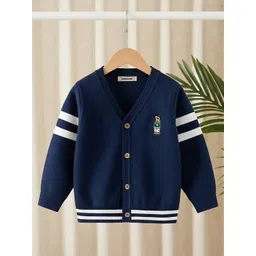 INCLUD Boys Colourblocked Cardigan with Embroidered Detail-picture-32