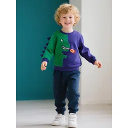 INCLUD Boys Dinosaur Printed Round Neck Sweatshirt-picture-27