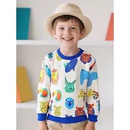 INCLUD Boys Graphic Printed Round Neck Long Sleeves Pullover Sweatshirt-picture-34