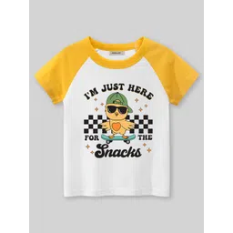 INCLUD Boys Graphic Printed Round Neck Raglan Sleeves Regular Fit Casual T-Shirt-picture-30