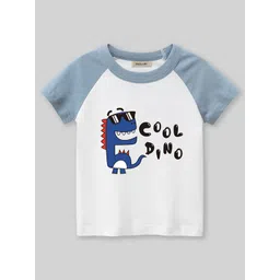 INCLUD Boys Graphic Printed Round Neck Raglan Sleeves Regular Fit Casual T-Shirt-picture-33