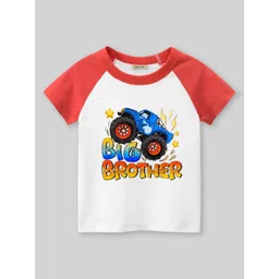 INCLUD Boys Graphic Printed Round Neck Raglan Sleeves Regular Fit Casual T-Shirt-picture-34