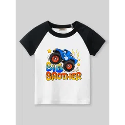 INCLUD Boys Graphic Printed Round Neck Raglan Sleeves Regular Fit Casual T-Shirt-picture-35