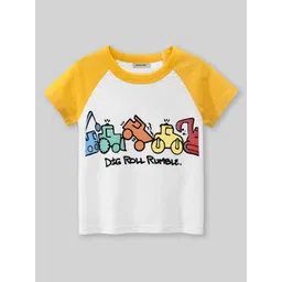 INCLUD Boys Graphic Printed Round Neck Raglan Sleeves Regular Fit Casual T-Shirt-picture-36