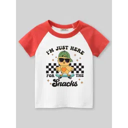 INCLUD Boys Graphic Printed Round Neck Raglan Sleeves Regular Fit Casual T-Shirt-picture-48