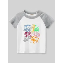 INCLUD Boys Graphic Printed Round Neck Raglan Sleeves T-shirt-picture-23