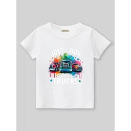 INCLUD Boys Graphic Printed Round Neck Short Sleeves Regular Fit Casual T-Shirt-picture-12