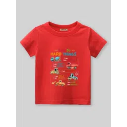 INCLUD Boys Graphic Printed Round Neck Short Sleeves Regular Fit Casual T-Shirt-picture-12