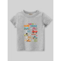 INCLUD Boys Graphic Printed Round Neck Short Sleeves Regular Fit Casual T-Shirt-picture-26