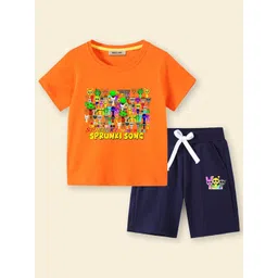INCLUD Boys Graphics Printed T-Shirt With Shorts-picture-56
