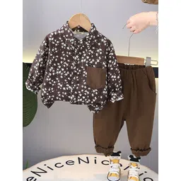 INCLUD Boys Printed Long Sleeves Shirt With Trousers-picture-25