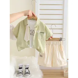 INCLUD Boys Printed T-shirt and Shirt with Shorts-picture-51