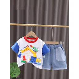 INCLUD Boys Printed T-Shirt With Shorts-picture-50