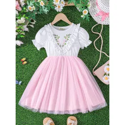 INCLUD Floral Print Puff Sleeve Fit & Flare Dress-picture-48