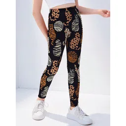 INCLUD Girls Animal Printed Mid-Rise Ankle-Length Leggings-picture-35