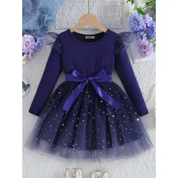 INCLUD Girls Embellished Fit & Flare Dress-image-34