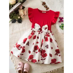 INCLUD Girls Floral Printed Fit & Flare Dress-picture-20