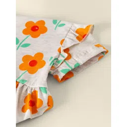 INCLUD Girls Floral Printed Fit & Flare Dress image 4