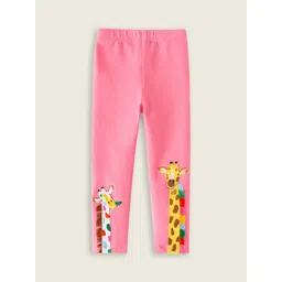 INCLUD Girls Giraffe Embroidered Ankle Length Leggings-picture-31