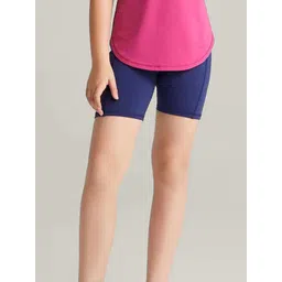 INCLUD Girls Mid-Rise Stretchable Cycling Shorts-picture-12