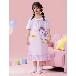 INCLUD Girls Printed Nightdress-picture-47