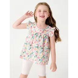 INCLUD Girls Printed Top With Shorts-picture-31