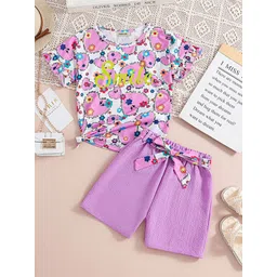 INCLUD Girls Printed Top with Shorts-picture-13