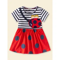 INCLUD Girls Striped Fit & Flare Dress-picture-17